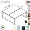 SEIPO RING scrivania BENCH con strutture ad annelo piano melaminico L.1650 struttura ad anello Seipo RN.0319 20 21 22