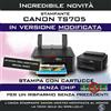 Canon STAMPANTE CANON PIXMA TS705 MODIFICATA CON 30 CARTUCCE PGI580 CLI581 STAMPA DVD