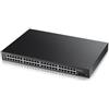 ZYXEL SWITCH MANAGED 48 PORTE GIGABIT, 2XSFP, SSENZA VENTOLE, DESKTOP/RACK