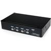STARTECH Switch KVM professionale VGA USB a 4 porte con hub - PC / MAC - Adattatore CA NO