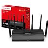 MERCUSYS TP-Link MR47BE Router WiFi 7 tri-band BE9300, 320 MHz, 4K-QAM, MLO, 4 Porte da 2,5 Gbps, Banda da 6 GHz, Beamforming, EasyMesh, 6 Antenne ad Alto Guadagno, Configurazione Semplice