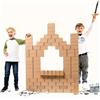 AURANOWSTORE Cartone XL Costruzioni Giganti per Bambini XL Casa 96 Mattoncini - Piece Set, Nu