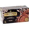 Twinings, Tè Nero Aromatizzato Cacao, Gusto Dolce e Avvolgente, Infusi e Tisane, 1 Confezione da 25 Filtri