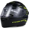 VISLONE Casco da Motociclista, Strada Rapido Integrale Unisex Adulto, Equipaggiamento da Motociclista, cool Four Seasons, Nuovo, Casco da Motocicletta Street Touring (L), Nero
