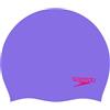Speedo Junior Plain Moulded Silicone Swimming Cap | Dry Hair | Kids Swim, Blue, One Size