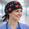 Cuffietta Chirurgica Fantasia Cardiologica - Stile e Comfort per il Tuo Lavoro in Corsia