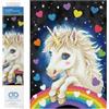 DIAMOND DOTZ Diamond Painting di Io sono magico unicorno quadro di diamanti 5D fantasia kit completo di pittura con diamanti livello intermedio 42 x 30 cm