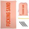 Fisura - Asciugamano da spiaggia grande F*cking Sand. Asciugamano in microfibra leggera per piscina, spiaggia, campeggio o picnic. Anti sabbia. Asciugatura rapida. Regalo originale. 180 x 100 cm