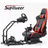 Supllueer Racing Simulator Cockpit Wheel Stand Con Sedile Per Logitech G27 G29
