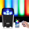 AURANOWSTORE 108W Led Par Faro Batteria Ricaricabile 9600Mah, RGBWA+UV Luce Palcoscenico Upli