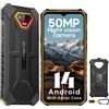 Ulefone Armor X13 Rugged Smartphone (2024), Android 13, Telefono Robusto 12GB+64GB(SD-25