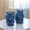 Ceramiche di Caltagirone Sofia Testa di Moro h 15 cm - 15 cm / Blu Intenso
