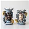Ceramiche di Caltagirone Sofia Testa di Moro h 15 cm — Maschio Moro, Mono Blu - 15 cm / Linea Mono Blu