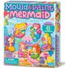 4M Modella e Dipingi Sirene - Kit Creativo Set Gesso per Creare Magneti per il Frigo e Spillette, Gioco Educativo per Bambini, Regalo Artistico Fai-da-Te