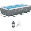Bestway 56442-7 Set piscina fuori terra Steel Pro MAX - 4,04 m x 2,01 m x 1,00 m, grigio