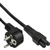 InLine 21964 Cavo Alimentazione Notebook, Spina Schuko CEE-7/7 90° a Presa IEC-320-C5, 2 m, Nero