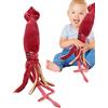 Jubepk Cuscino Di Peluche Calamaro, Peluche Calamaro Gigante, Bambola Calamaro Da 65 Cm, Cuscino Giocattolo Animale Marino Ripieno Rosso, Animale Di Peluche Oceano Bambola Calamaro, Morbido Peluche Animale