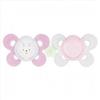 CHICCO (ARTSANA SpA) Chicco succhietto comfort girl silicone 0-6 mesi 2 pezzi - Chicco - 973074230