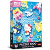 Trefl Premium Plus Quality - Puzzle Hello Kitty Summer Vibes - 1000 Pezzi, Serie di Puzzle con i Personaggi Più Amati, per Adulti e Bambini dai 14 anni