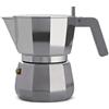 Alessi Caffettiera Espresso, Alluminio, 3 Tazze