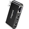 MOGOOD Adattatore USB a Gigabit Ethernet, Hub USB con 2*USB 2.0 e RJ45 1000Mbps, Adattatore di Rete LAN Ethernet nero per MacBook Pro/Air, iPad, XP, Windows ecc