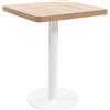 vidaXL Tavolo da Bistrot Tavolino da Bar Tavolo Alto da Pub Tavolinetto Tavolo da Cucina Tavolo per Sala da Pranzo Marrone Chiaro 60x60 cm in MDF