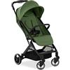 hauck Travel N Care Plus, Verde - Passeggino da Viaggio Leggero dalla Nascita fino a 22 kg - Tessuti Stretch e Cuscino - Reclinabile, Compatto e Richiudibile - Cappottina UPF 50+ Finestre in Rete