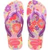 Havaianas - Kids Flores, Infradito, Comode, Resistenti E Divertenti, Suola Con Stampa Floreale, Cinghie Metalliche E Suola Antiscivolo, Ragazze