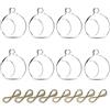Sziqiqi 8cm Porta Candele da Appendere Vetro - 8 Pièces Sfere Vetro da Appendere Vasetti Portacandele da Appendere Sospeso per la Decorazione Centrotavola Compleanno della Festa Natale Nozze