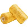 Uiopa Filo Macrame 1,5mm x 400m, Corda Macrame in Nylon Cordino per Borse Uncinetto, Filo d'Oro per Ferri e Uncinetto, Fai da Te, Decorazioni, Artigianato