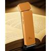 86lux Luce per Lettura Libri a Letto, luce libro lettura notturna Ricaricabile LED Ultra Leggera con, 3 Colori ambra & Luminosità Regolabile, Flessibile per bambini e amanti dei libri, Papaya