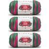 Red Heart All in ONE Flower Power - Filato a secchiello in giacinto, confezione da 3 pezzi da 250 g, 100% acrilico, pettinato, #4 (medio), 400 m, per maglia/uncinetto