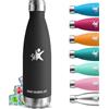 Grsta Borraccia Termica, Borraccia 750 ml, Senza BPA, Borraccia Acciaio Inox, Senza Perdite, Borracce Termiche, Isolato Sottovuoto, Borraccia Sportiva, Borracce per Corsa, Campeggio, Fitness, Escursionismo