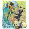 LOGOVISION AQUAMAN Coperta super morbida al tatto regno perduto 152 x 127 cm