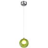 KAIRRY Lampadario Lampada a sospensione colorato Bubble Ball lampada sala da pranzo lampadario a sospensione in vetro Altezza Regolabile 100 cm (Color : Single head Green)