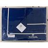 Alfionapoli Completo Lenzuola cotone Renato Balestra matrimoniali tinta unita art.Fabiana (Blu)