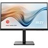 MSI Modern MD241P Monitor IPS 24 Full HD (1920x1080), 75 Hz, 5 ms (GTG), VESA 100x100mm, regolabile, speakers, HDMI, Type-C