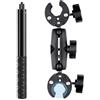 XBERSTAR Supporto da moto per Insta360 X4 X3 X2 One R supporto per manubrio fotocamera invisibile Selfie Stick Bundle kit (doppio morsetto di supporto)