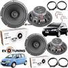 Focal Kit 4 Casse Altoparlanti FOCAL ACX165 Anteriori e Posteriori per Fiat idea