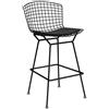 KNOLL sgabello counter con cuscino BERTOIA - 427CBLK-A-K102122