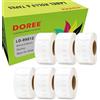 DOREE 6x Etichette per dymo 99012 S0722400 36x89mm 260 etichette per rotolo | etichette indirizzo 36 mm x 89 mm Nero su bianco per Dymo LabelWriter 400, 450,450 Duo,450 Turbo,4XL 310, 320, 330, 330 Turbo