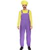 HENBRANDT Costume Fancy Dress Fungo Videogiochi Vintage Blue Banana (Multicolore)