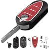 kuyuansu Guscio chiave 3 Pulsanti Pieghevole per Alfa R0me0 Mito Giulietta 159 Gta | Guscio Chiave Auto,Lama Non Tagliata, Flip Caso Chiave Auto Cover