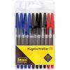 Idena 500234 - Penna a sfera, 10 pezzi, colori di scrittura assortiti