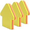 Waytex Set di 3 blocchi note freccia adesivi riposizionabili, 3 blocchi memo da 100 fogli di 5 colori fluorescenti, 300 note adesive, formato 7 x 7 cm