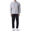 Everlast tuta da ginnastica per uomo completo sportivo in cotone felpato set per sport e tempo libero o palestra (IT, Testo, XXL, Regular, Regular, Grigio/Nero)