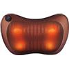 Genérico Cuscino massaggiante SHIATSU elettrico con calore e terapia magnetica, massaggiatore cervicale, schiena, addominale, braccia e gambe. Cuscino con 4 rulli, ideale per casa, ufficio, auto o viaggio