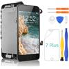 Yodoit Schermo sostitutivo per iPhone 7 Plus con pulsante Home, con fotocamera frontale, altoparlante e display LCD touch con kit di riparazione