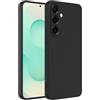 Captor Cover Custodia Colorata in Silicone Liquido per Samsung Galaxy S25 Plus, Alta Qualità con Bordo Rialzato per Schermo e Protezione Fotocamera Morbida Con Microfibra Interna (Nero)