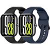 MIJOBS 2 Cinturini Compatibili con Redmi Watch 6/5/4, Miband 10 Pro/9Pro/8 Pro